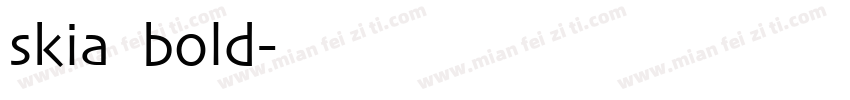skia bold字体转换